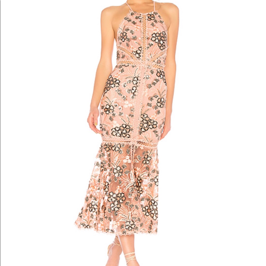 X By Nbd Felicity Embroidered Dress